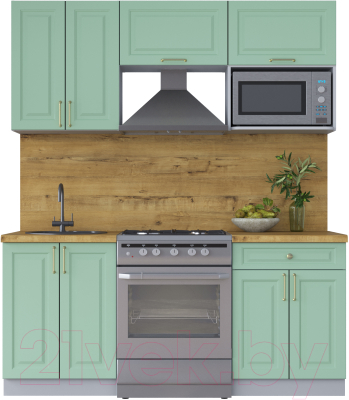 Готовая кухня Интерлиния Мила Шато 1.8В - фото