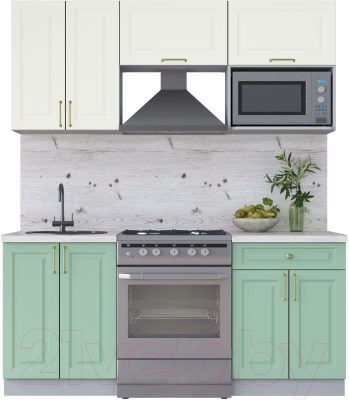 Готовая кухня Интерлиния Мила Шато 1.8В - фото