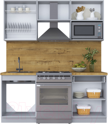 Готовая кухня Интерлиния Мила Шато 1.8В