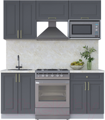 Готовая кухня Интерлиния Мила Шато 1.8В - фото