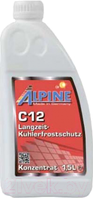 Антифриз ALPINE Langzeit-Kuhlerfrostschutz C12 / 0101181 - фото