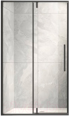 Душевая дверь Veconi 120x195 / VN34B-120-01-C7 (стекло прозрачное/черный)