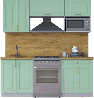 Готовая кухня Интерлиния Мила Шато 2.0В - фото