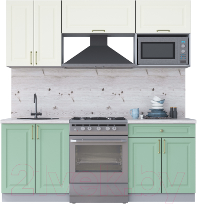 Готовая кухня Интерлиния Мила Шато 2.0В - фото