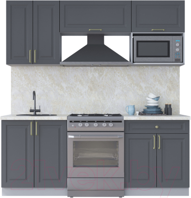 Готовая кухня Интерлиния Мила Шато 2.0В - фото