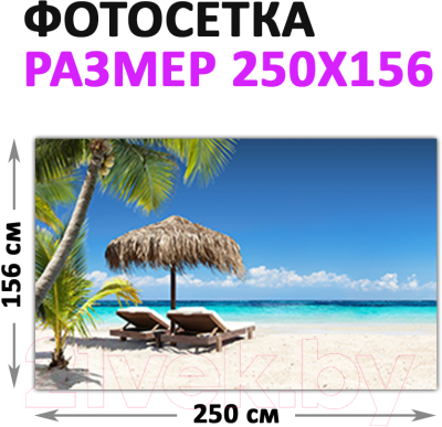 Фотофасад Arthata Пляж, пальмы, море / FotoSetka-250-115