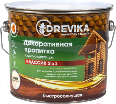 Пропитка для дерева Drevika Классик 2в1 - фото