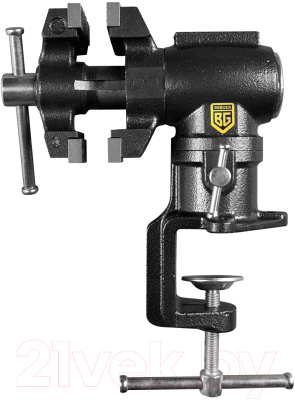 Тиски BERGER Чугунные многофункциональные со струбциной 63мм / BG1341