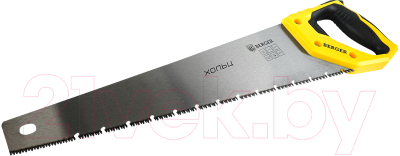 Ножовка BERGER По дереву  сегментная 450мм 3D заточка 9TPI / BG1839 - фото
