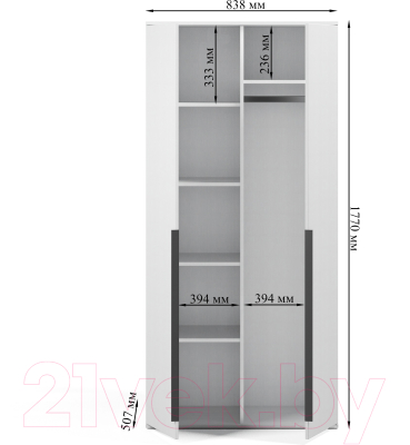 Шкаф ГМЦ ШК-5 (белый)