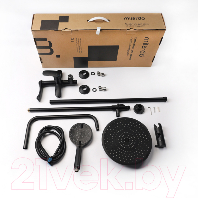 Душевая система со смесителем Milardo Rora RORBL4FM06
