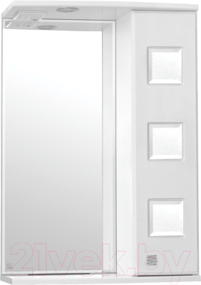 Шкаф с зеркалом для ванной Style Line Крокус 55 - фото