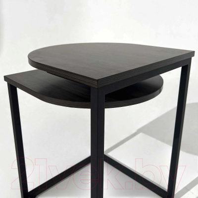 Журнальный столик AksHome Chip (дуб итальянский/черный)