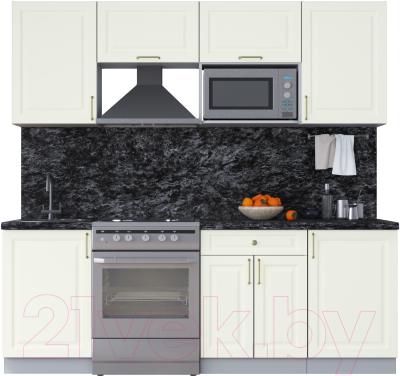 Готовая кухня Интерлиния Мила Шато 2.2В - фото