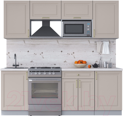 Готовая кухня Интерлиния Мила Шато 2.2В - фото