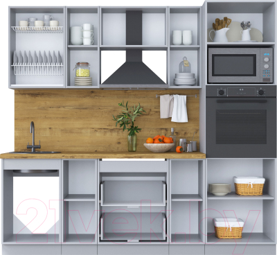 Готовая кухня Интерлиния Мила Шато 2.3В
