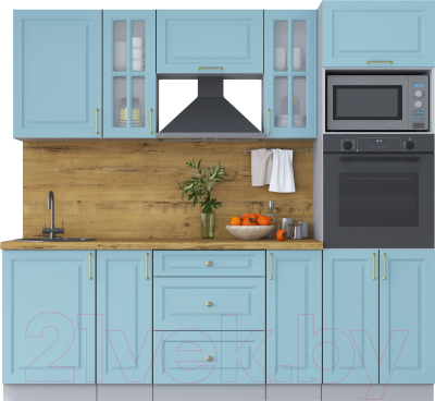 Готовая кухня Интерлиния Мила Шато 2.3В - фото