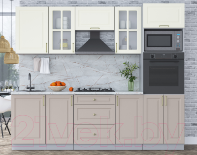 Готовая кухня Интерлиния Мила Шато 2.5В