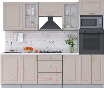 Готовая кухня Интерлиния Мила Шато 2.5В - фото
