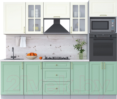 Готовая кухня Интерлиния Мила Шато 2.5В - фото