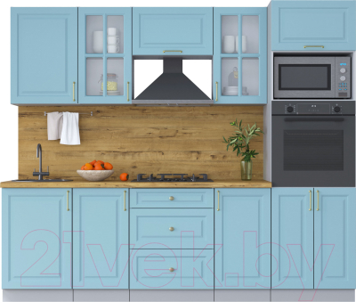 Готовая кухня Интерлиния Мила Шато 2.5В - фото