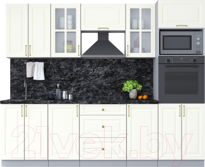 Готовая кухня Интерлиния Мила Шато 2.6В - фото
