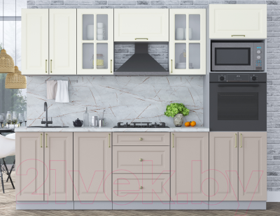 Готовая кухня Интерлиния Мила Шато 2.6В