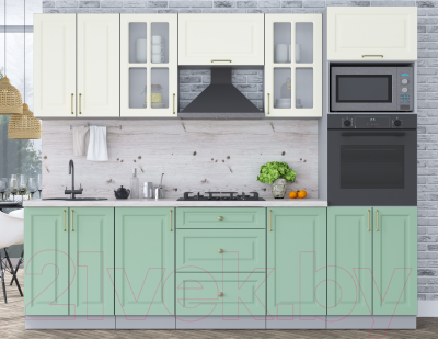 Готовая кухня Интерлиния Мила Шато 2.6В