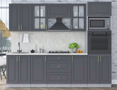 Готовая кухня Интерлиния Мила Шато 2.6В