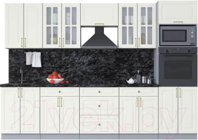 Готовая кухня Интерлиния Мила Шато 3.0В - фото