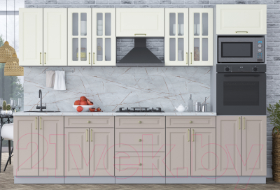 Готовая кухня Интерлиния Мила Шато 3.0В