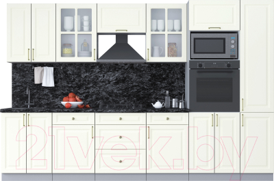 Готовая кухня Интерлиния Мила Шато 3.2В - фото
