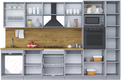 Готовая кухня Интерлиния Мила Шато 3.2В