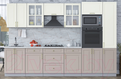 Готовая кухня Интерлиния Мила Шато 3.2В