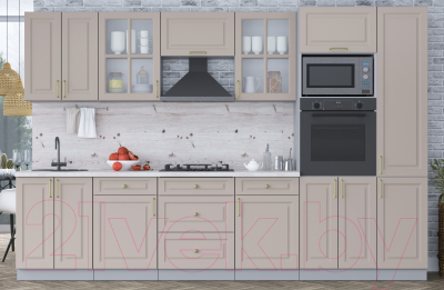 Готовая кухня Интерлиния Мила Шато 3.2В