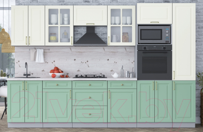 Готовая кухня Интерлиния Мила Шато 3.2В