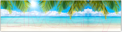 Фотофасад Arthata Пляж, пальмы, море / FotoSetka-600-119 - фото