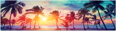 Фотофасад Arthata Пляж, пальмы, море / FotoSetka-600-122 - фото