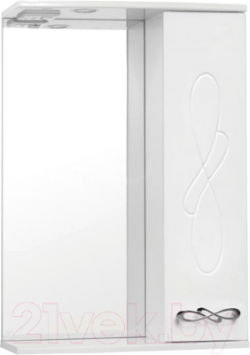 Шкаф с зеркалом для ванной Style Line Венеция 50см (с подсветкой) - фото