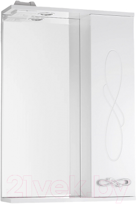 Шкаф с зеркалом для ванной Style Line Венеция 55см (с подсветкой) - фото