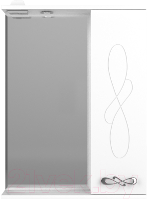 Шкаф с зеркалом для ванной Style Line Венеция 60см (с подсветкой) - фото