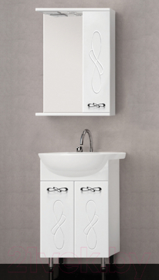 Шкаф с зеркалом для ванной Style Line Венеция 60см (с подсветкой)