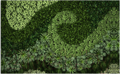 Фотофасад Arthata Кусты / FotoSetka-600-66 - фото