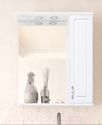 Шкаф с зеркалом для ванной Style Line Олеандр-2 60 (с подсветкой)