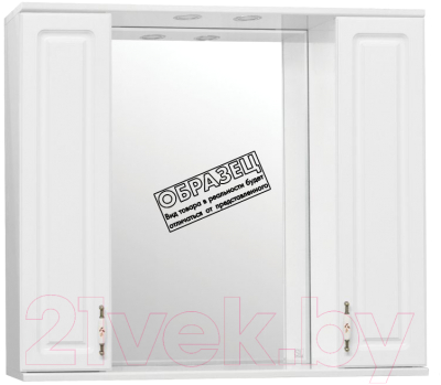 Шкаф с зеркалом для ванной Style Line Олеандр-2 105 (с подсветкой) - фото