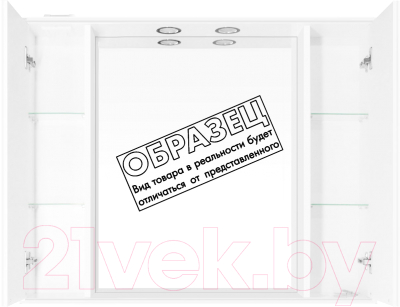 Шкаф с зеркалом для ванной Style Line Олеандр-2 120 (с подсветкой)