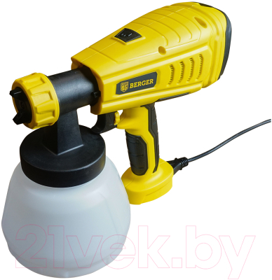 Краскопульт электрический BERGER Универсальный 550ВТ 1.2л/мин / BG1413