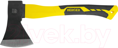 Топор BERGER Универсальный кованый 800г / BG1522 (фиберглассовая рукоятка) - фото