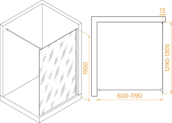Душевая стенка RGW WA-010 / 351001013-11