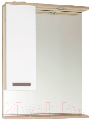 Шкаф с зеркалом для ванной Style Line Ориноко 70 (с подсветкой) - фото